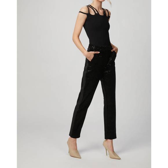 NEW BY JOHNNY. ellie cage knit top in black - Picture 2 of 3